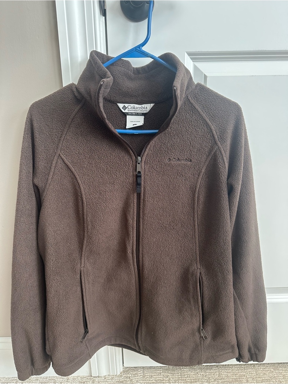 Columbia Brown Full-Zip Fleece Jacket